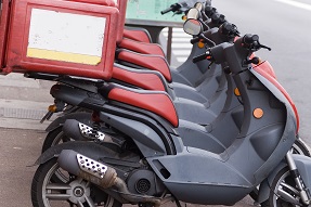 Géolocalisation Flotte de Scooters scooters pizza